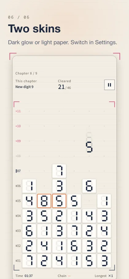 The board in the light Paper skin