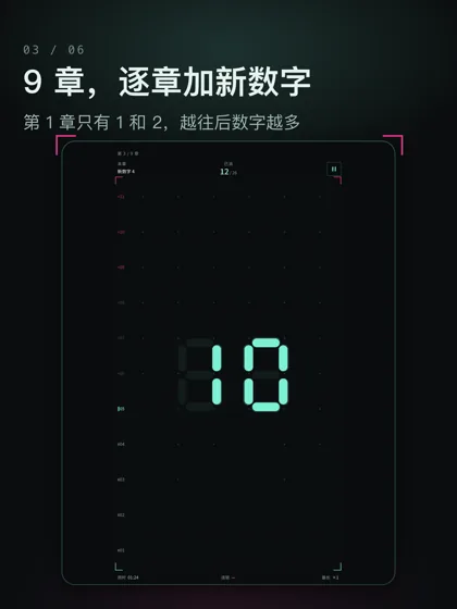 9 章闯关列表，每章加入一个新数字